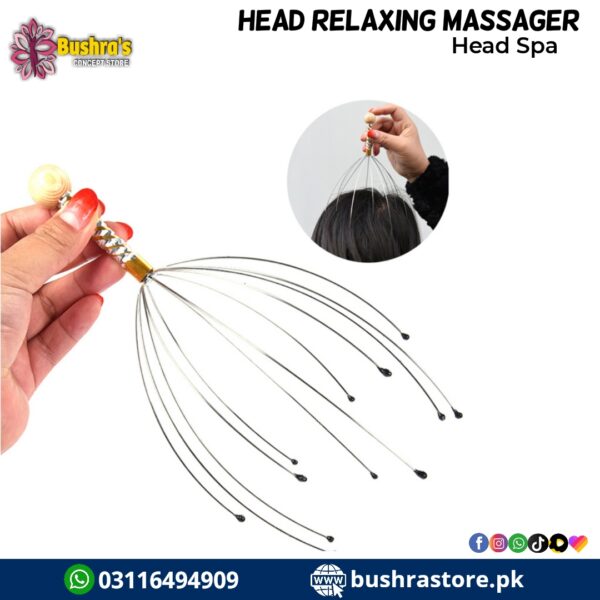 1pcs Head Relaxing Massager Claw Head Spa Scalp Neck Stress Relief