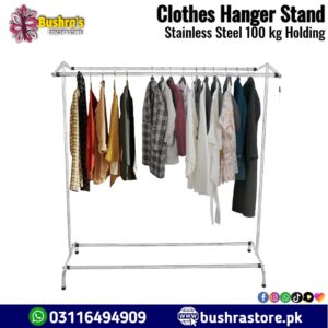 Double-Sided Steel Clothes Hanger Stand