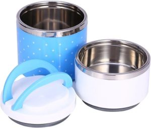 2 Layers Stainless Steel Thermos Food Lunch Box