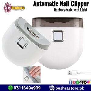 Electric Automatic Nail Clipper with Light,Rechargeable Nail Clippers with Catcher