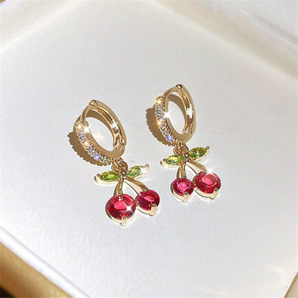 Cherry Drop Earrings