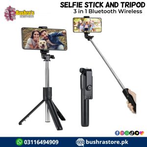 3 in 1 Bluetooth Wireless Selfie Stick And Tripod