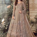 Luxury work Unstitched Wedding Partywear nikha walima engagement mehndi Mayon Frock Maxi Dress