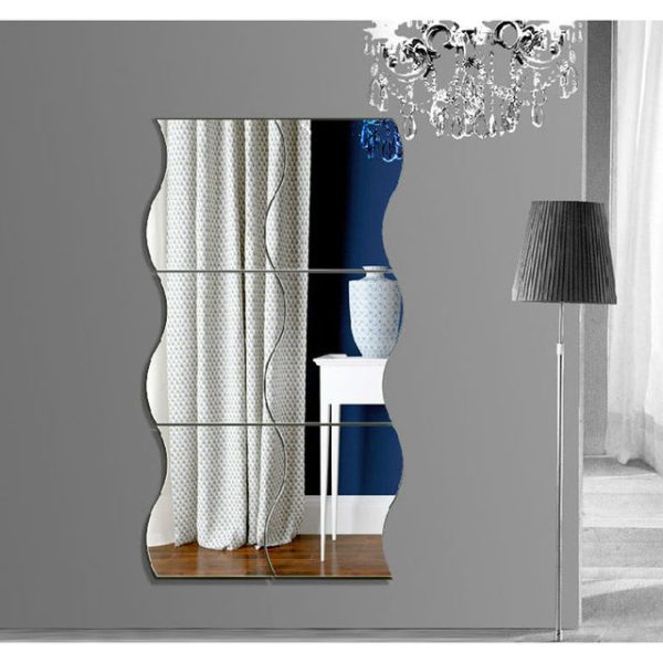 4Pcs Zig Zag Acrylic Mirror Set Large