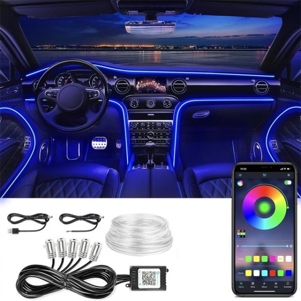 Car Interior LED Strip Lights USB Multicolor