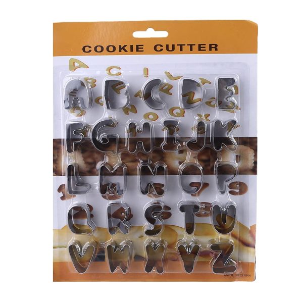 Alphabets Cookies Cutter Stainless Steel