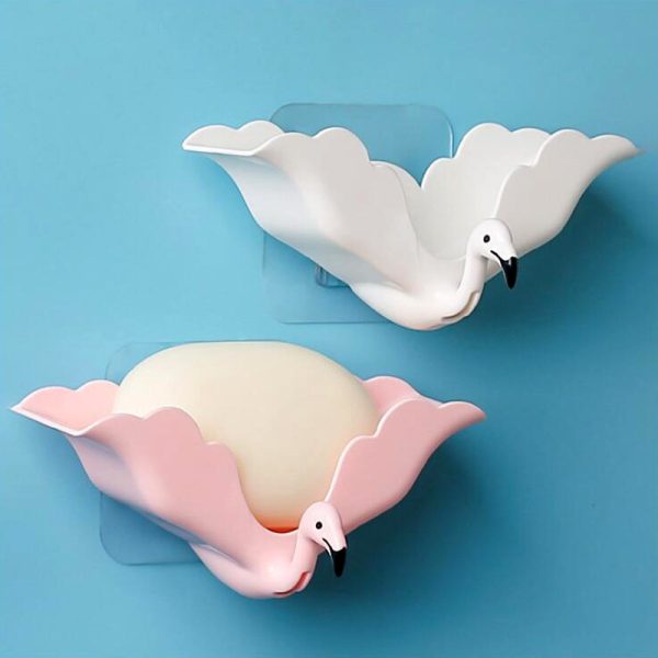 Flamingo Soap Dish Wall Mounted Holder