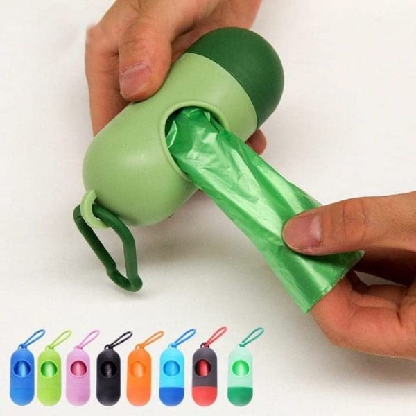 Portable Diaper Shopper Disposal Bag Dispenser with 3 Riflles Rolls (Random Color)