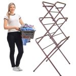 Triple Tier Foldable Laundry Stand Adjustable