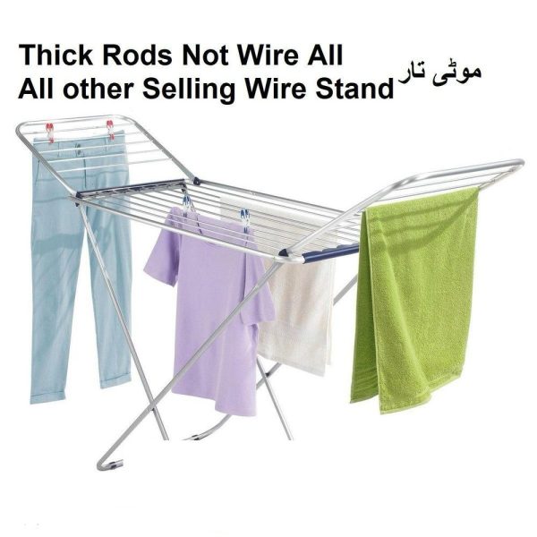 Stainless Steel Laundry Drying Stand Adjustable Foldable