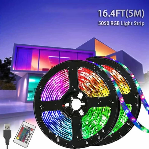 Multicolor LED Light with USB Plug