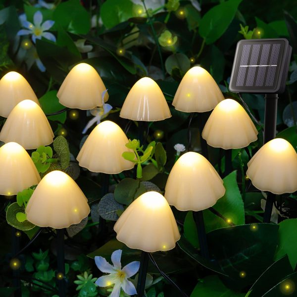 Solar Garden Lights Mini Mushroom Solar Lights Outdoor Waterproof