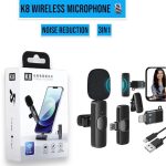 k8 wireless 3 in 1 Noise Reduction Microphone