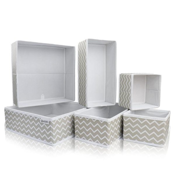 Organizer White Stripe Pack Of 6