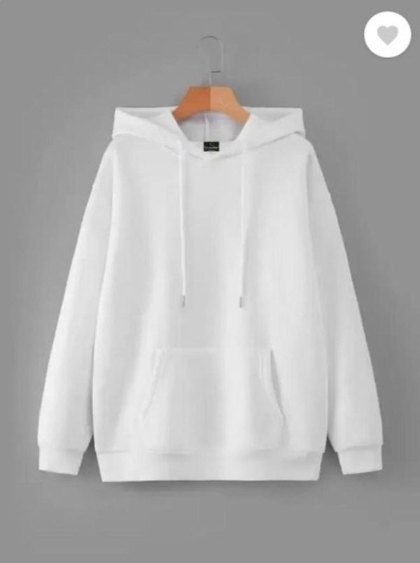 Mens Fleece Plain Hoodie