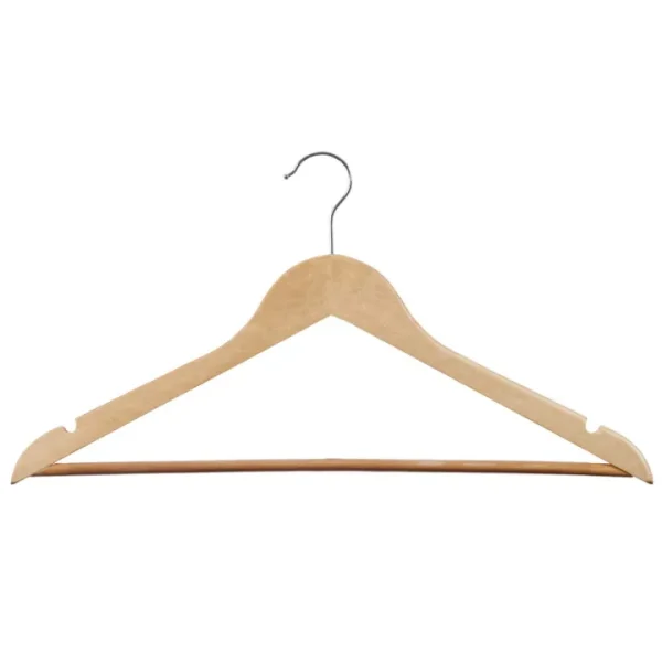 Wooden Suit Hangers with 360° Swivel Hook and Precisely