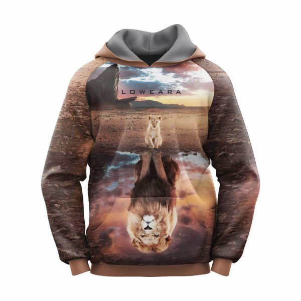 Printed Polyester Fleece Hoodie