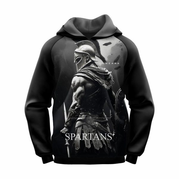 Unisex Printed Polyester Fleece Hooded With Neck Printed Design