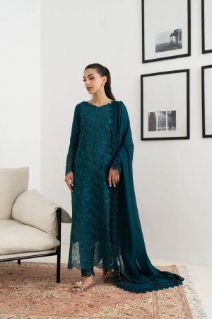 Elegant Summer Luxury Embroaided Lawn Dress