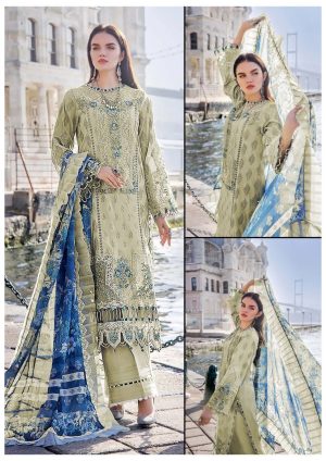 Elegant summer Luxury Chikankari Embroidery Lawn Cotton Unstitched Dress