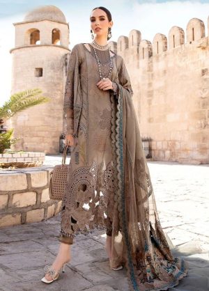 Elegant summer Luxury Embroidery Lawn Unstitched Dress
