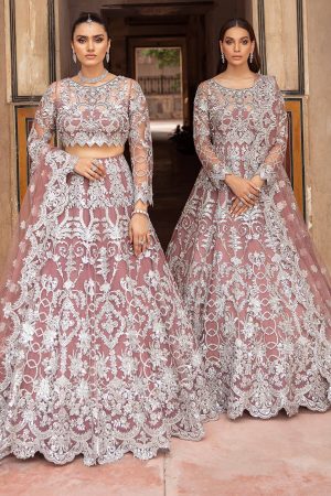 Elegant Luxury Work Unstitched Wedding Partywear Frock Maxi Dress Nikha Walima Engagement Mehndi Mayon Dress