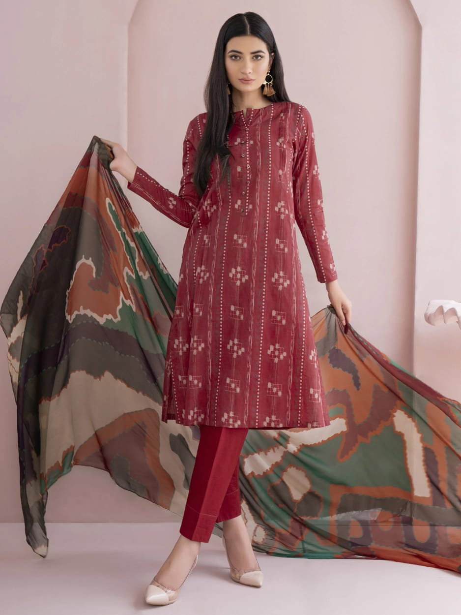 Limelight Printed Lawn Suits Unstitched 3 Piece U1107su 3pc Mrn Summer Collection Bushra Zahoor S