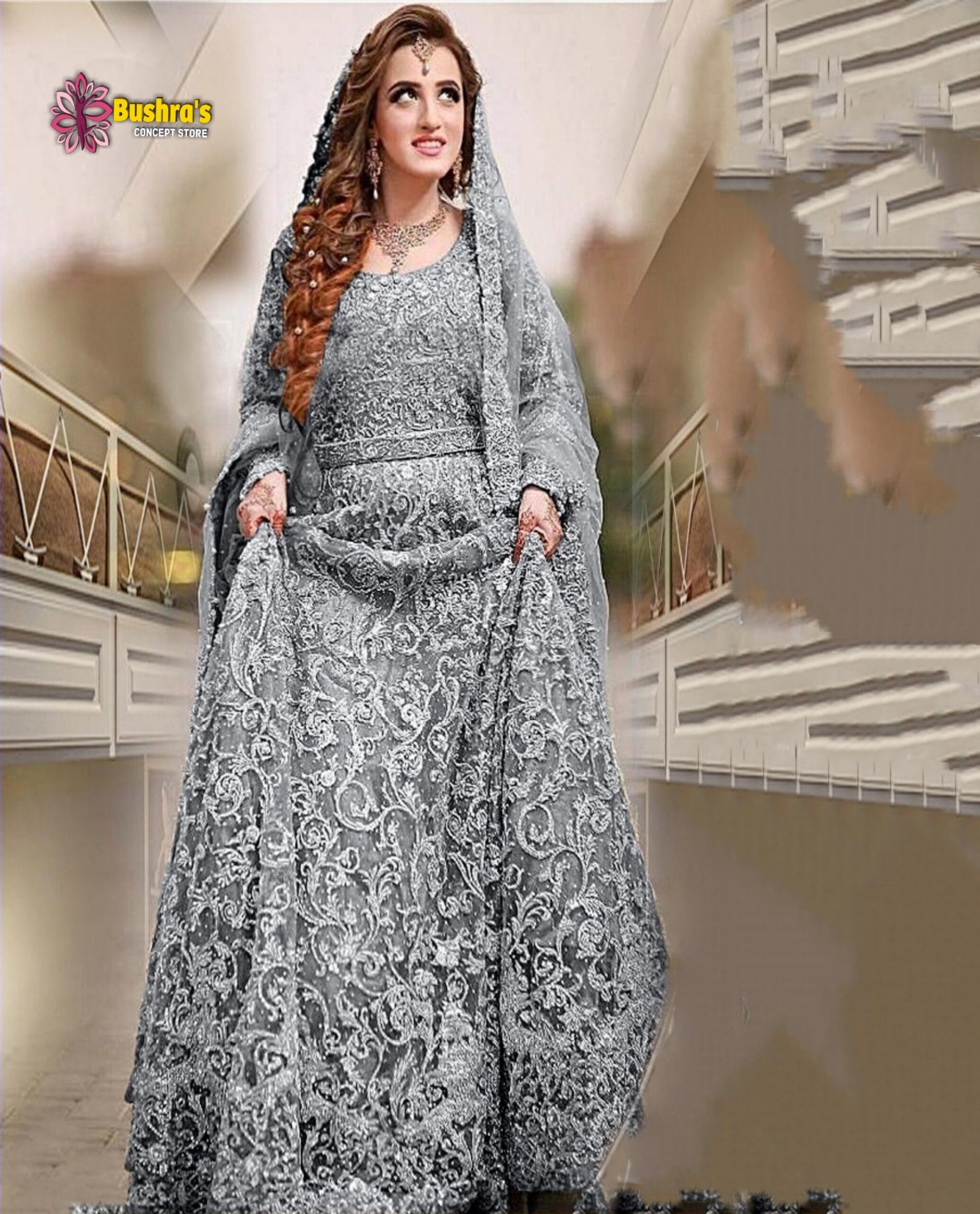 Gray maxi dress outlet for wedding