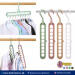 Multi-port Support Circle Clothes Hanger Space Saving Magic Skirt Drying Rack Plastic Scarf Hook Wardrobe Closet Organizer