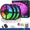 RGB Waterproof LED Strip Light 5M RGB DC 12V LED Strip With Remote Control 5A Power Adapter
