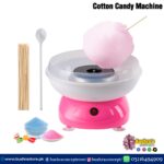 Cotton Candy Machine 500W Portable Efficient Electric Heating Cotton Candy Maker with 10 Candy Cones Sugar Scoop for Home Kids