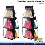 6 Pocket Shelf Bag Handbag Hanging Organizer Storage Closet Rack Hanger