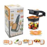 Vegetable Dicer Chopper 5 in 1 Multi-Function Slicer Vegetable & Fruits Cutter, Dicer Grater & Chopper, Peeler with Container