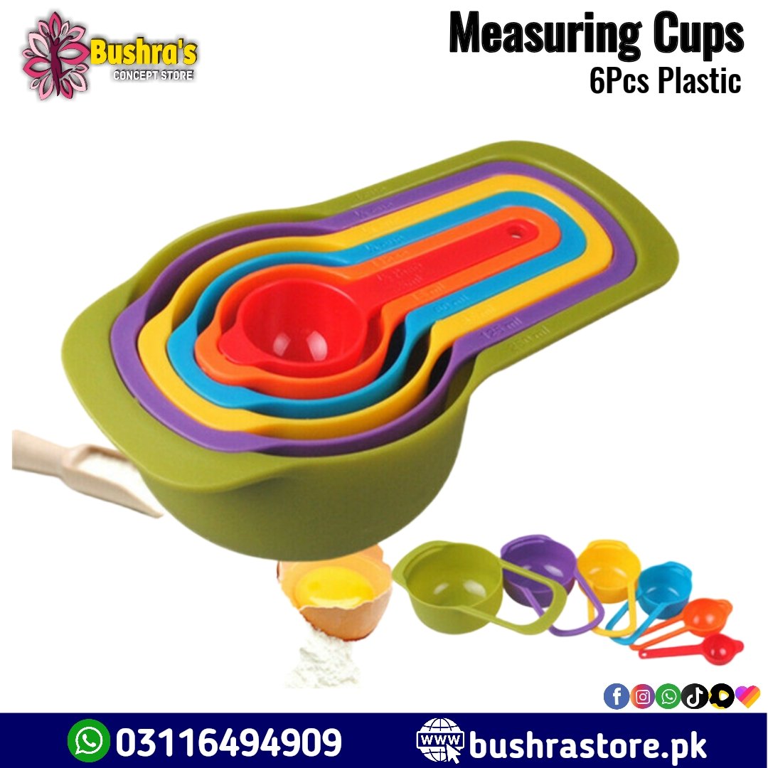 6pcs set Kitchen Measuring Spoons Cups