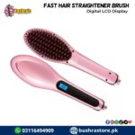 Ceramic Hair Straightener Brush Fast Straightening Electric Hair Comb LCD Display Digital Heating Hair Brush Care Styling Tools