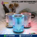 Crystal Table Lamp Rechargeable Bar Table Lamp 3/16 Colors Atmosphere Lamp For Bedroom Bedside Touching Control LED Night Light