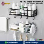 Metal Bathroom Shower Shelf Shelf Kitchen Storage Shelf Shelf With Hook