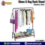 Stainless Steel Shoes & Bag Rack Stand