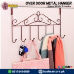 Over Door Metal Hanger Stand With 7 Hooks