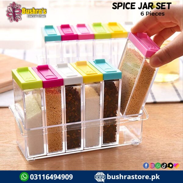 6 Pcs Spice Jar Set