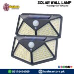 SUNET 100-LED Motion Sensor Outdoor Light  Waterproof Wireless Pack Of 4