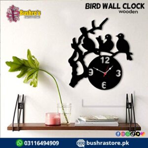 Wooden Bird Wall Clock