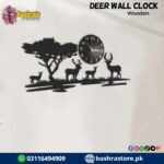 Deer Wall Clock Mdf Wood Material