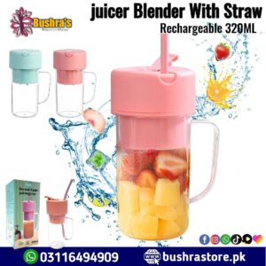 Mason Portable Mini juicer Blender With Straw
