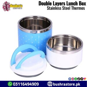 2 Layers Stainless Steel Thermos Food Lunch Box