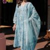 Swiss Lawn Unstitched Designer Dress with COTTON NET Dupatta