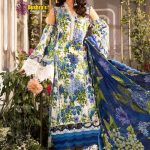 Printed Lawn Unstitched Designer Dress with Printed Chiffon Dupatta