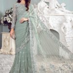 Luxury Heavy work Unstitched 
Net Wedding Desinger Saree Dress