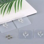 Self Adhesive Hanging Nails, 5Pcs Punch-Free Wall Mounted Hook, Kitchen Roll Holder/Towel Holder Accessories