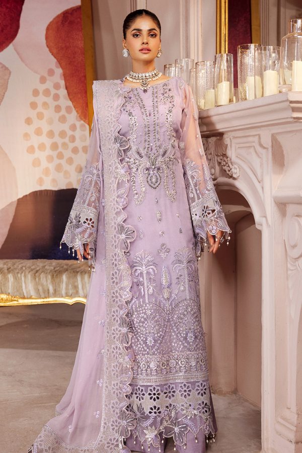 Luxury Heavy work Unstitched Organza Wedding Dress With Embroidered Dupatta